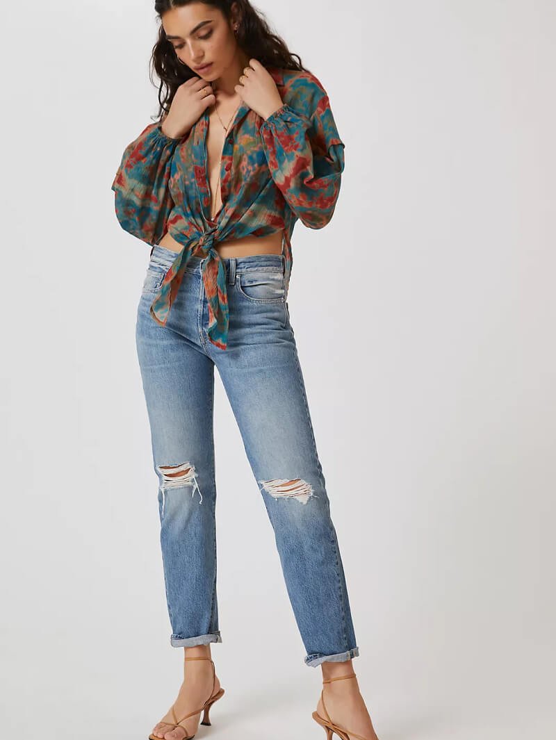 Cashmere V Insert Sweat - Image 5