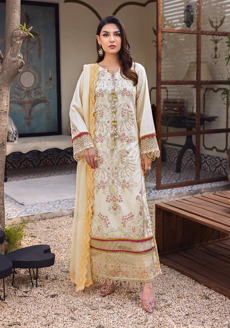 LALA – 3 Piece Embroidered Luxe Lawn Suit