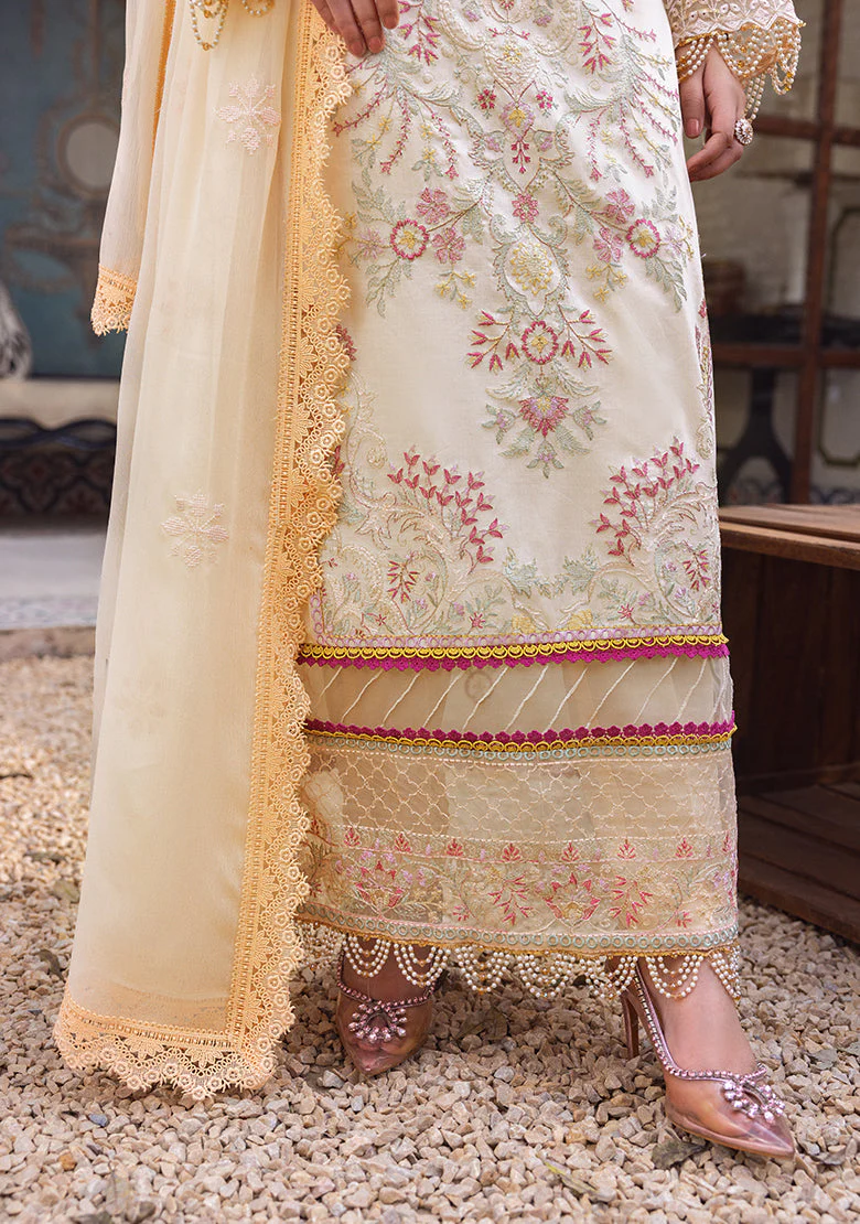 LALA – 3 Piece Embroidered Luxe Lawn Suit - Image 3