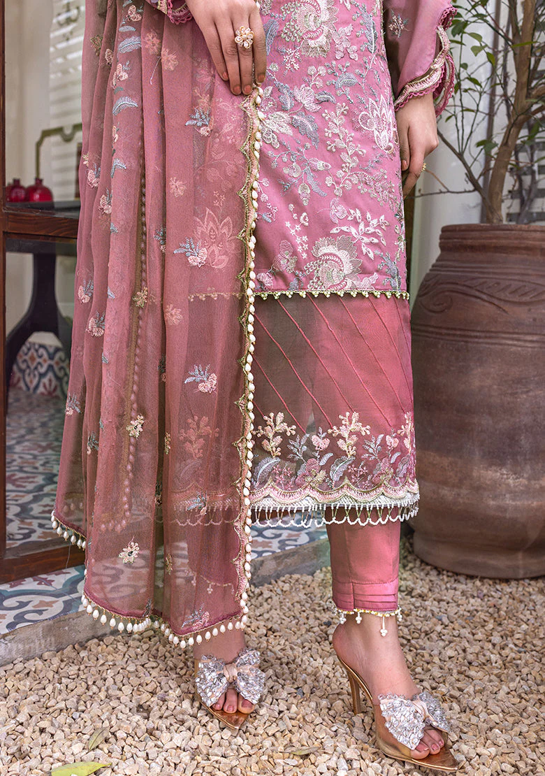 LALA – 3 Piece Embroidered Luxe Lawn Suit - Image 3