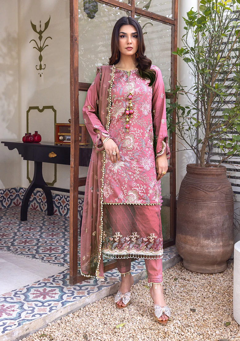 LALA – 3 Piece Embroidered Luxe Lawn Suit - Image 2