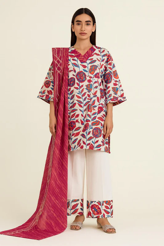 Sapphire - 3 Piece Printed Lawn Suit