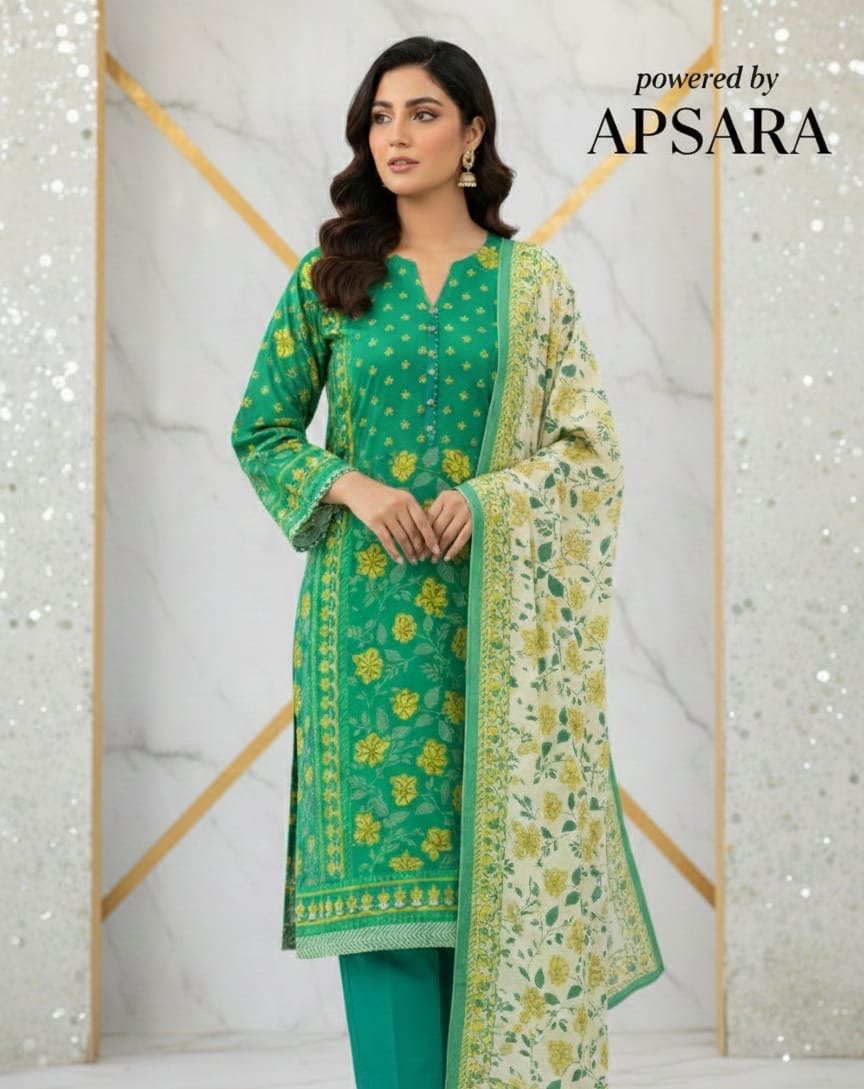 Bonanza – 3 Piece Printed Lawn Suit