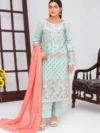 Fiza Noor – 3 Piece Embroidered Lawn Suit
