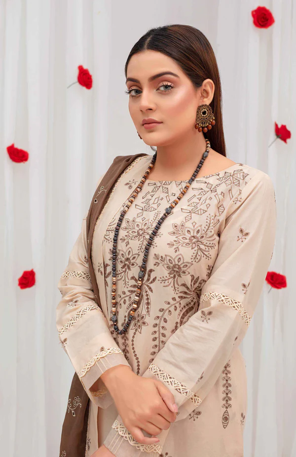 Fiza Noor – 3 Piece Embroidered Lawn Suit - Image 2