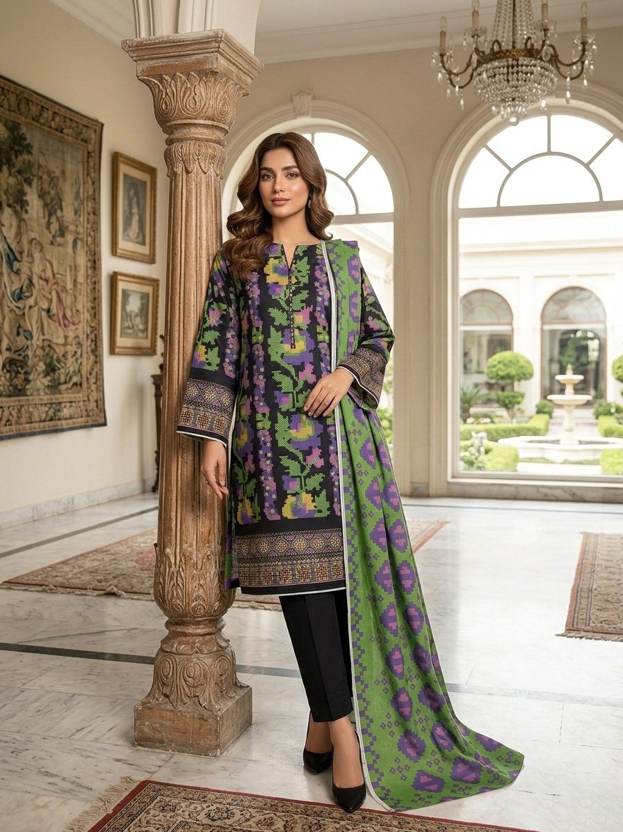 Sapphire - 3 Piece Printed Lawn Suit