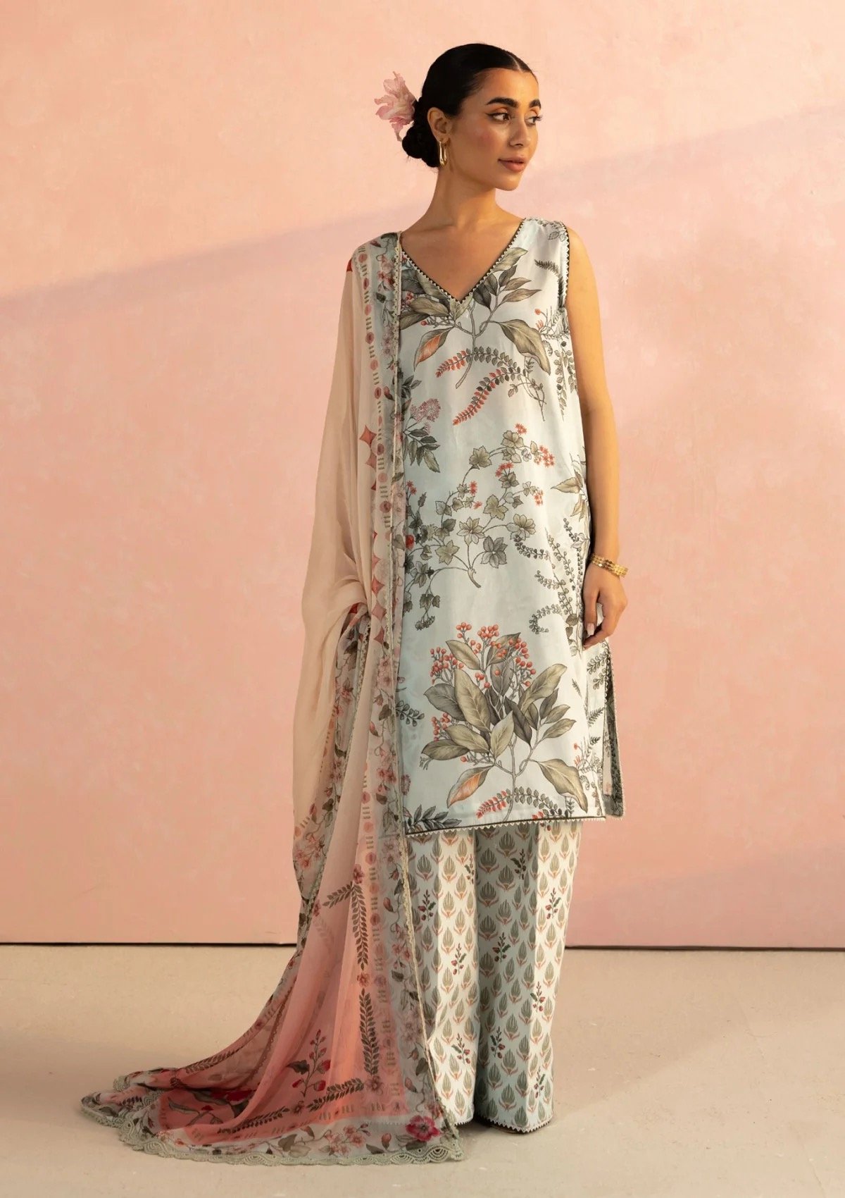 3pc Lawn - by Pareesa unstitch prints
