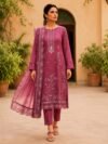 LAMISAH – 3 PIECE EMBROIDERED LAWN